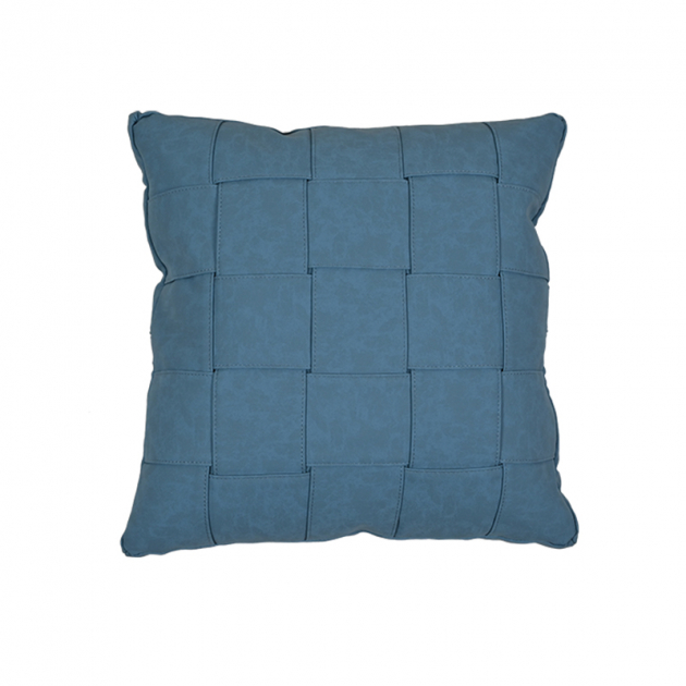 義大利格紋編織抱枕